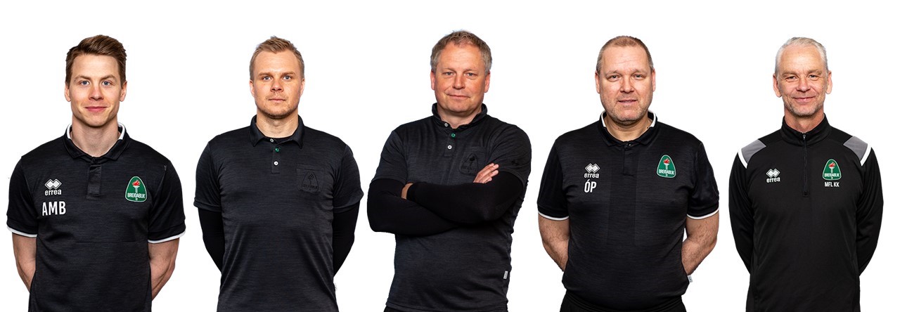 Frá v.: Aron Már Björnsson, Halldór Árnason, Óskar Hrafn Þorvaldsson, Ólafur Pétrusson, Gunnleifur Gunnleifsson. 