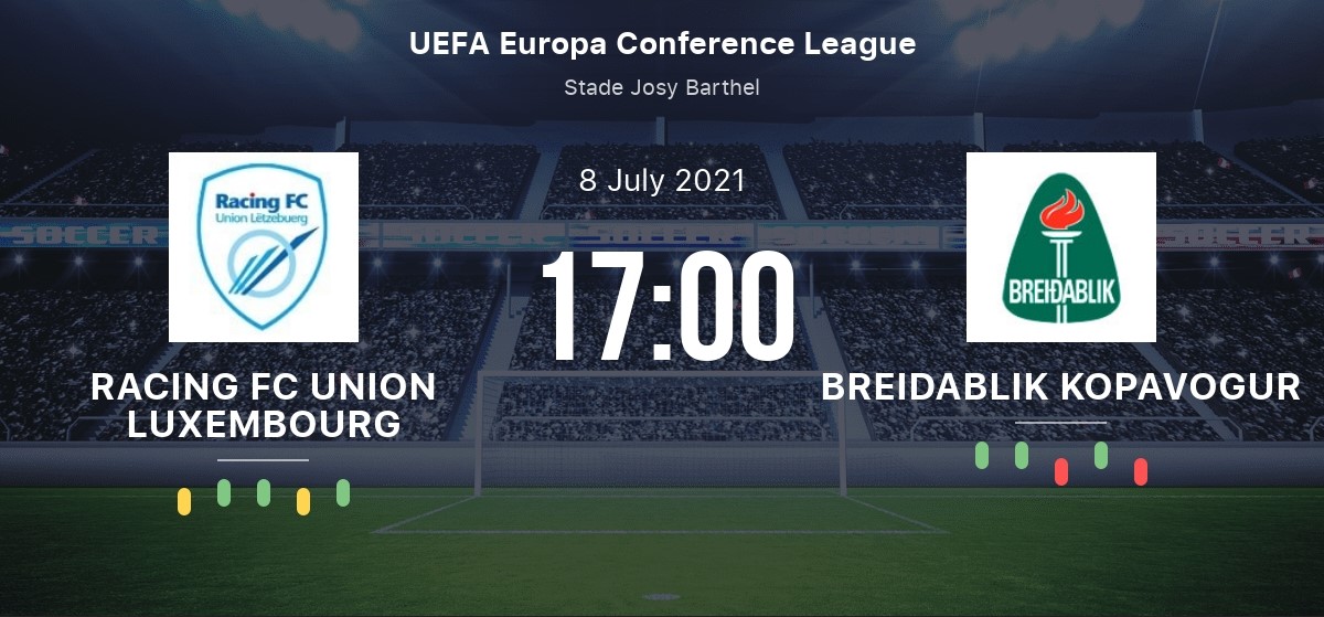 Sambandsdeild UEFA 2021/2022: Racing FC - Breiðablik fimmtudag 8. júlí kl.17:00!
