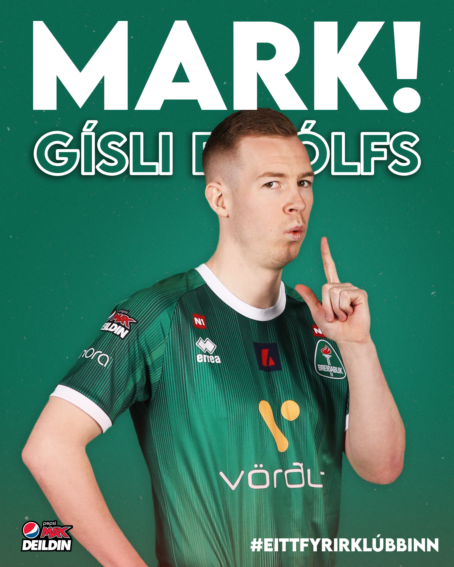 Gísli Eyjólfs opnaði 2021 markareikninginn þegar hann skoraði fyrsta mark Blika. 