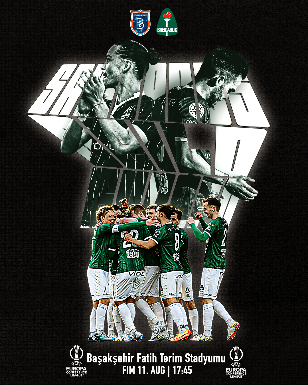 Sambandsdeild UEFA 2022/2023: Istanbul Basaksehir - Breiðablik fimmtudag 11. ágúst - kl.17:45!