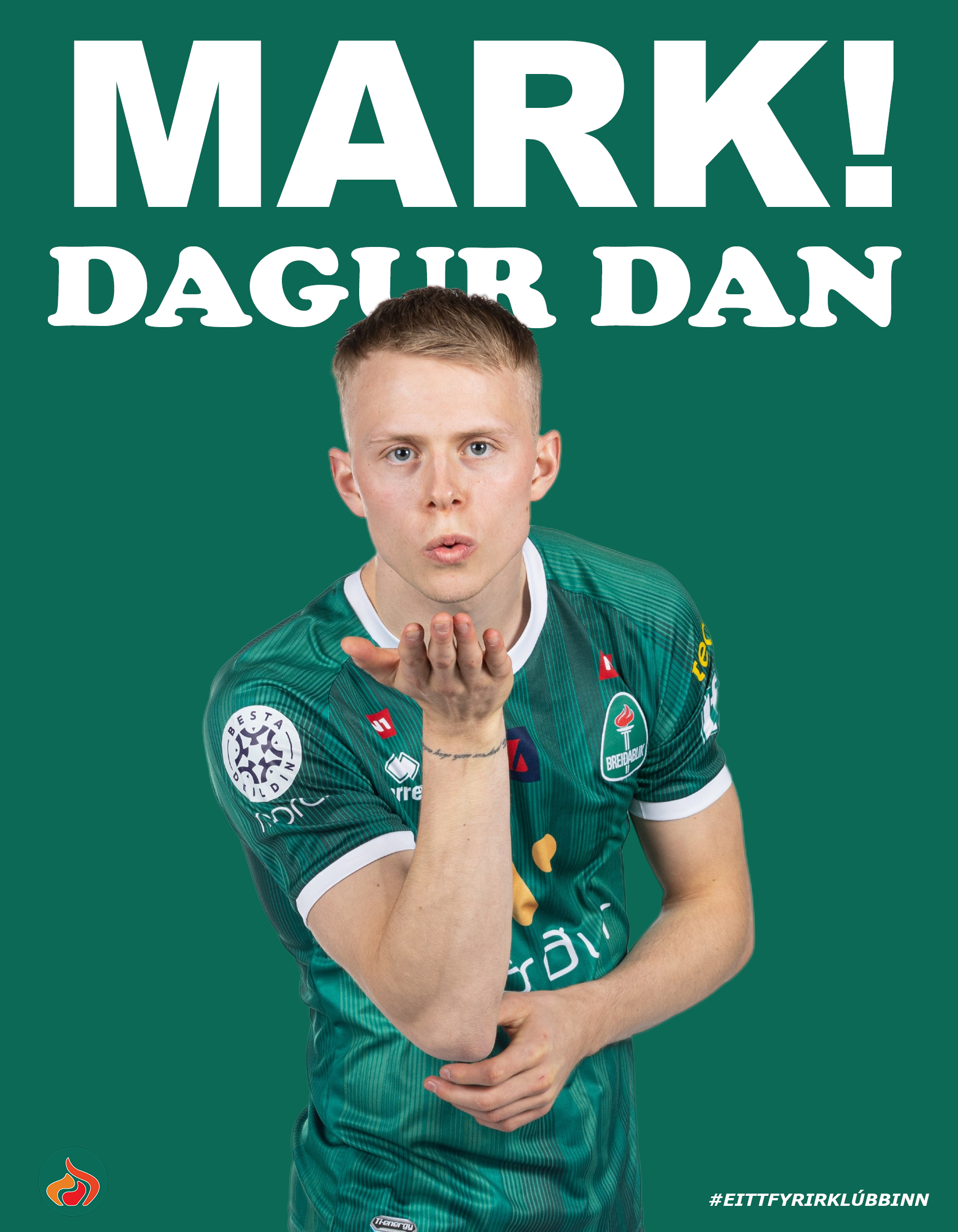 Fyrsta mark Dags Dan í efstu deild fyrir Breiðablik