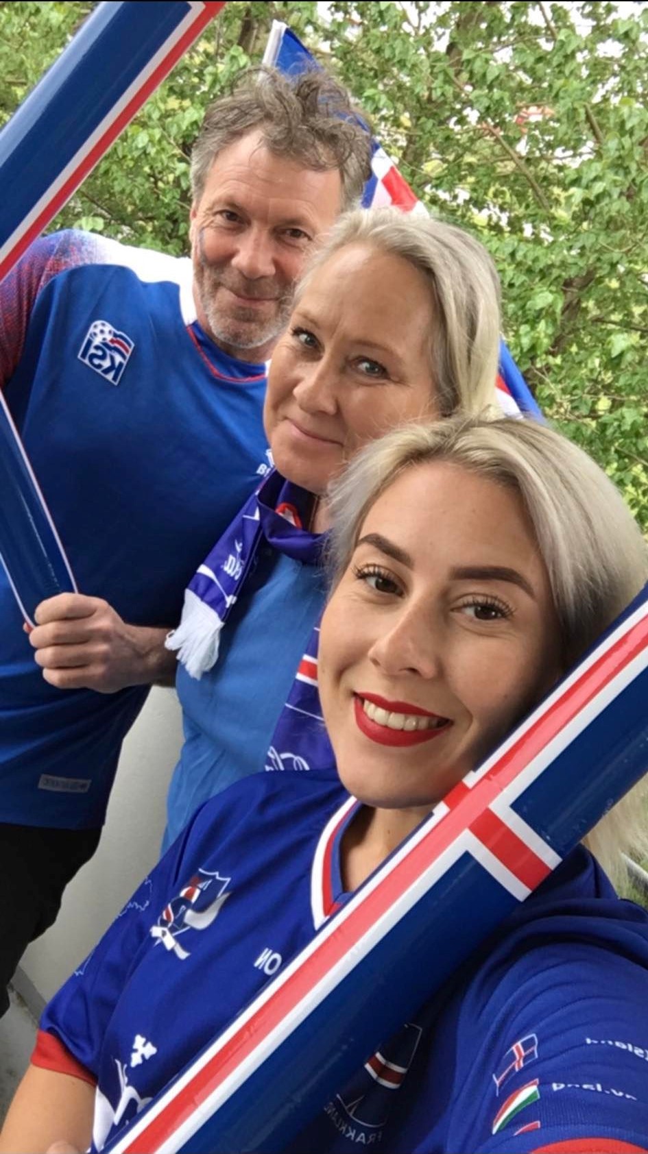 Fjölskyldan: Marin, Ásta María og Svana Birna.