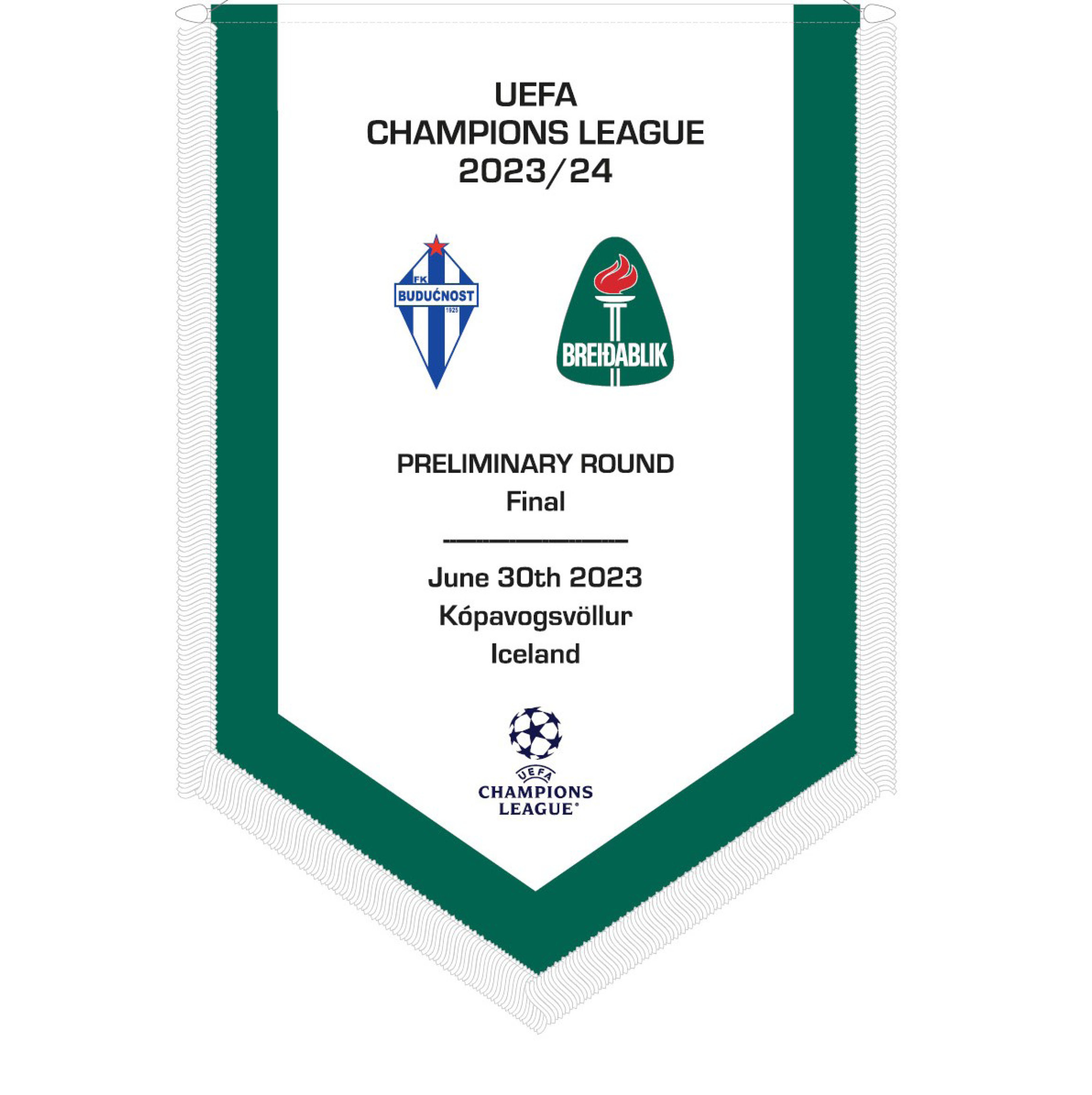 Úrslit forkeppni Meistaradeildar UEFA 2023/24: Buducnost Podgorica  – Breiðablik