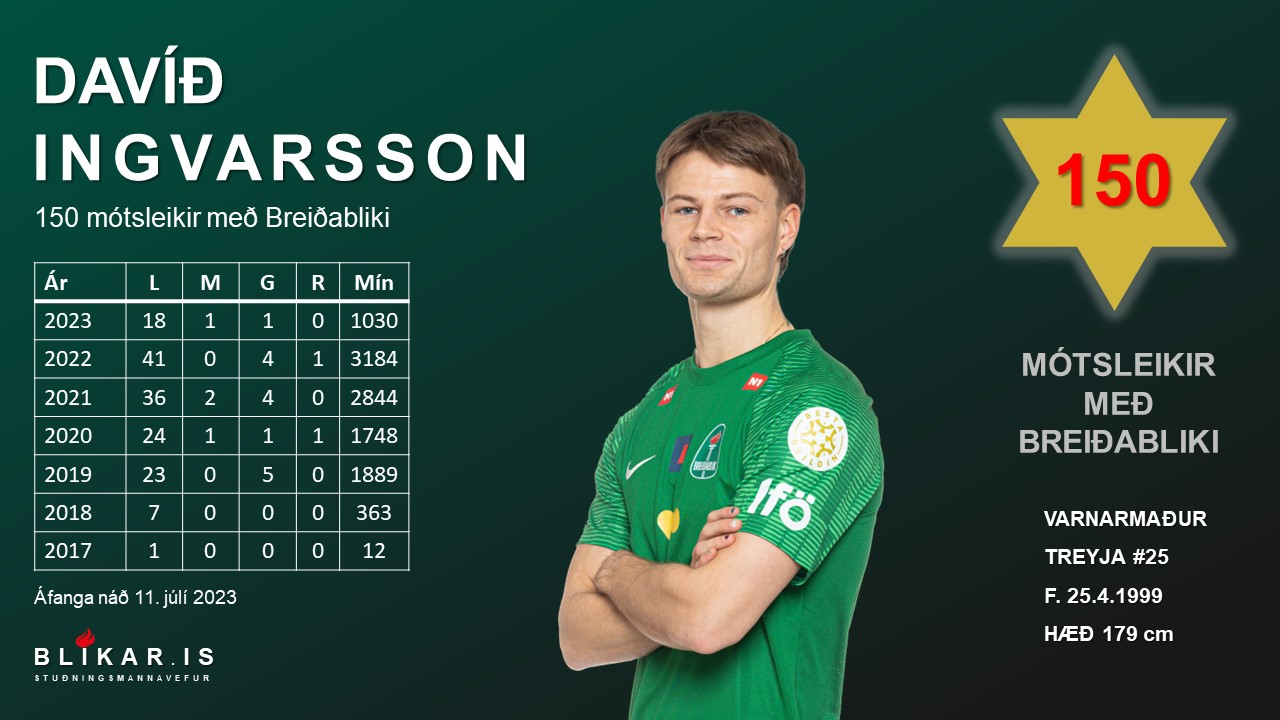 Leikjaáfangi hjá Davíð þegar hann kom inn á í leiknum. 