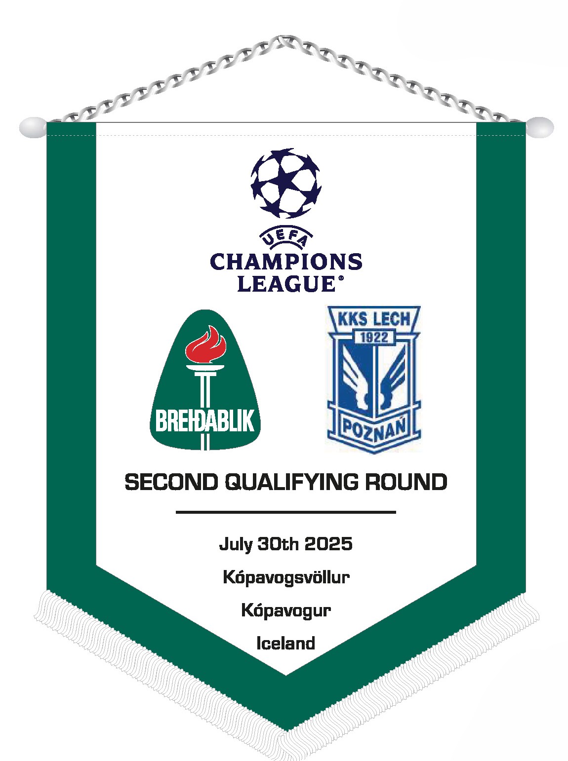 Meistaradeild UEFA 2025/26: Breiðablik - Lech Poznan  30. júlí kl.18:30!