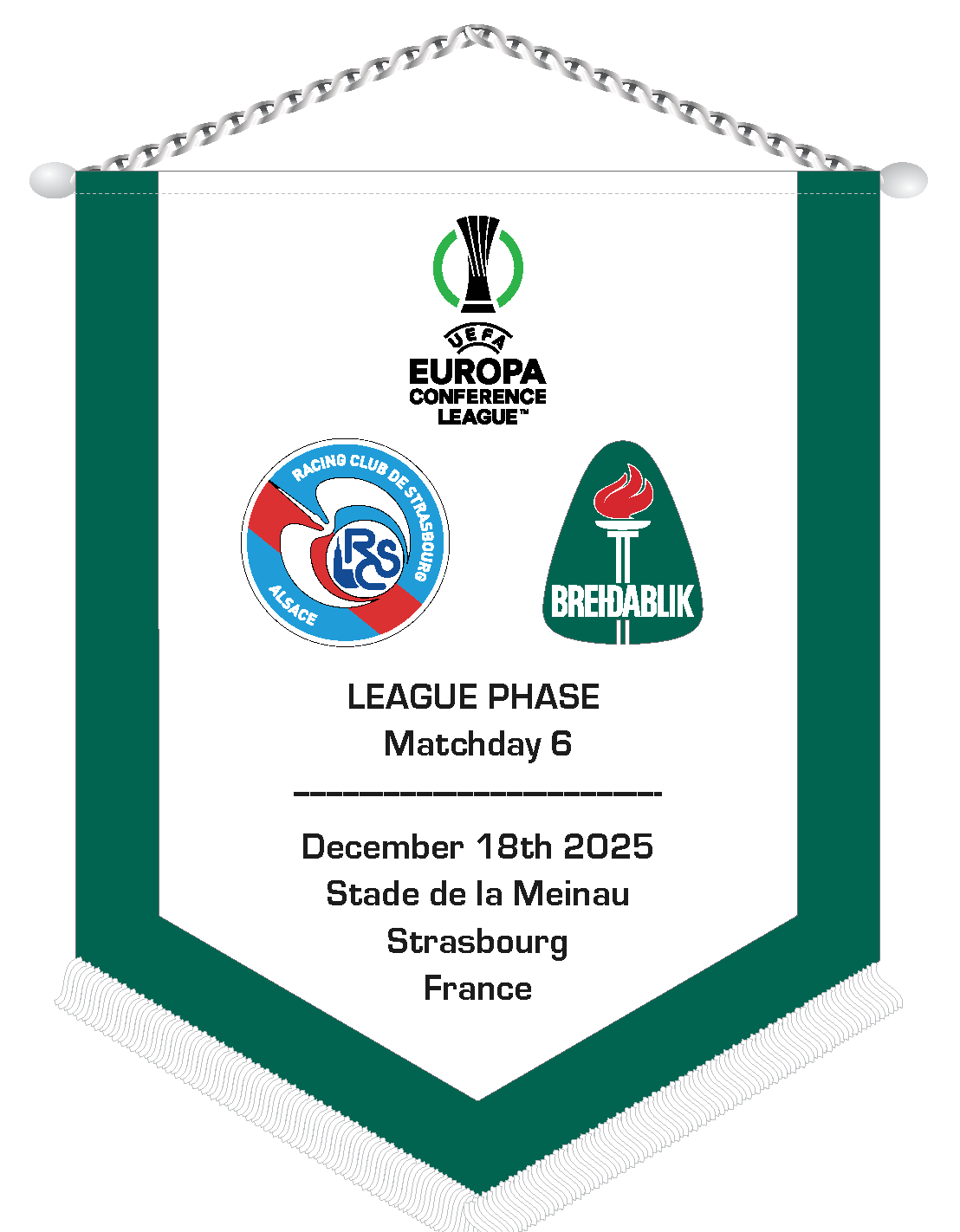 UEFA Sambandsdeild 2025/26. Deildarkeppni. Strasbourg - Breiðablik