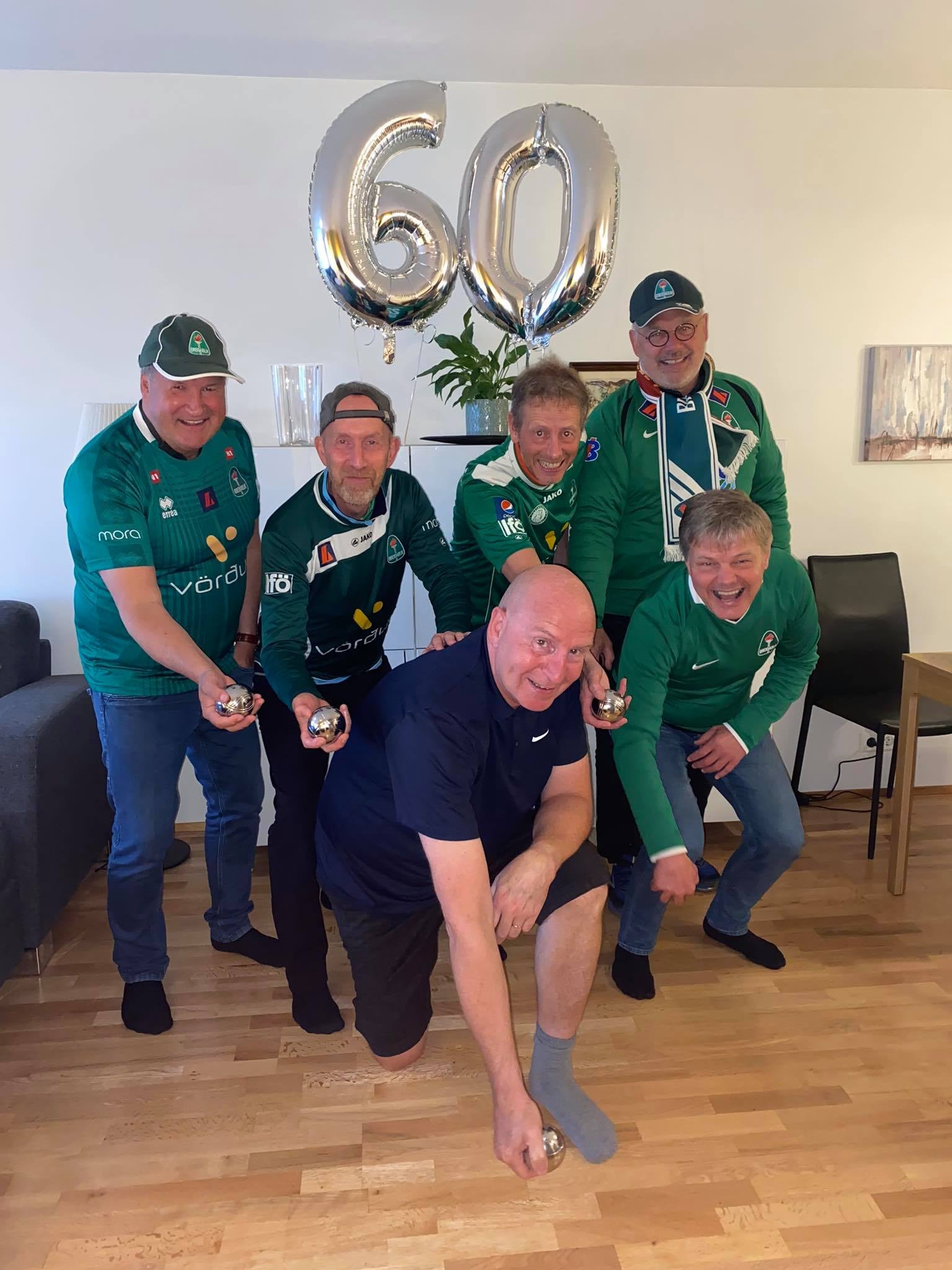 Spáblikinn Vilmar Pétursson ásamt góðum blikavinum.