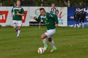 <p>
	2012 KR - Brei&eth;ablik 0 - 4. &nbsp;Ben J. Everson &aacute; fullu gasi. &nbsp;Mynd: HVH</p>
