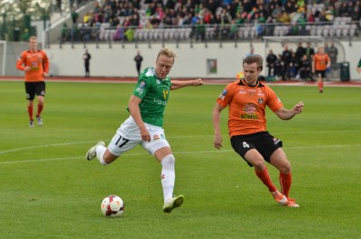<p>
	2014 Brei&eth;ablik - Fylkir 2 - 2. &nbsp;Elvar P&aacute;ll Sigur&eth;sson skora&eth;i fyrra mark Blika &aacute; 53. m&iacute;n&uacute;tu. &nbsp;Mynd: HVH</p>

