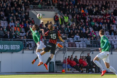 <p>
	2015 Brei&eth;ablik - V&iacute;kingur 4 - 1. &nbsp;Damir Muminovic &iacute; tryllingslegu skallaeinv&iacute;gi vi&eth; v&iacute;king &uacute;r Fossvoginum. &nbsp;Mynd: HVH</p>
