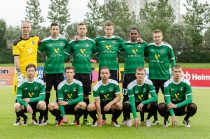 <p>
	2016 Evr&oacute;pudeild UEFA. Brei&eth;ablik - Jelgava 2-3. Byrjunarli&eth;i Brei&eth;abliks. &nbsp;Aftrari r&ouml;&eth; f.v: Gunnleifur Gunnleifsson, Damir Muminovic, Ellert Hreinsson, Arn&thorn;&oacute;r Ari Atlason, Jonathan Glenn, Daniel Bamberg. Fermri r&ouml;&eth; f.v: Andri Rafn Yeoman, Alfons Sampsted, Oliver Sigurj&oacute;nsson, Dav&iacute;&eth; Kristj&aacute;n &Oacute;lafsson, Elfar Freyr Helgason. Mynd: HVH</p>
