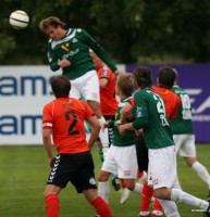 <p>
	2011 Fylkir - Brei&eth;ablik 1 - 2. &nbsp;Dylan Jacob Macallister me&eth; gl&aelig;silegan skallabolta. &nbsp;Mynd: Einar &Aacute;sgeirsson</p>
