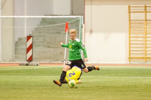 <p>
	Lengjubikar 2014 Brei&eth;ablik - Grindav&iacute;k 2 - 1. &nbsp;P&aacute;ll Olgeir &THORN;orsteinsson skorar fyrra mark Blika. &nbsp;Mynd: HVH</p>
