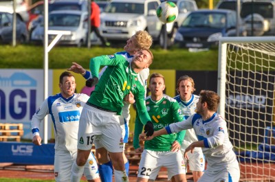 <p>
	2013 Brei&eth;ablik - Fram 1 - 2. &nbsp;Sverrir Ingi Ingason &iacute; skallaeinv&iacute;gi vi&eth;&nbsp;J&oacute;n Gunnar Eysteinsson &iacute; v&iacute;tateig Fram. &nbsp;Mynd: HVH</p>
